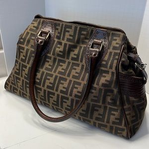 Fendi Zucca De Jour Top Handle Satchel